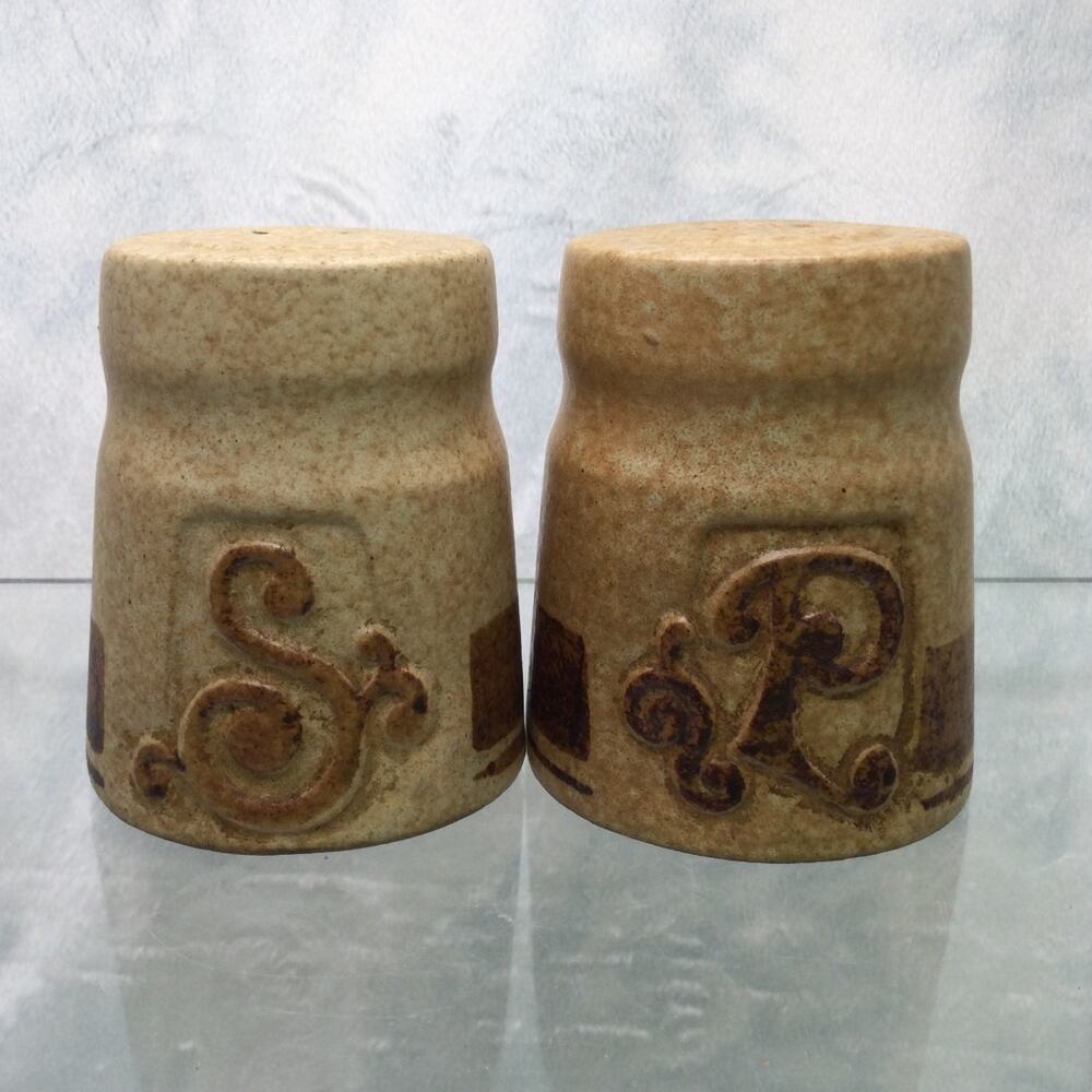 Pottery Craft Stoneware Salt and Pepper Shaker USA